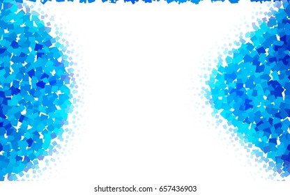 Dark BLUE vector pattern. Brand-new rectangular template. Shining geometric sample. Repeating theme with rectangular shapes. Texture for your design.