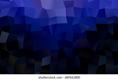 Dark BLUE vector pattern. Brand-new rectangular template. Shining geometric sample. Repeating theme with rectangular shapes. Texture for your design.