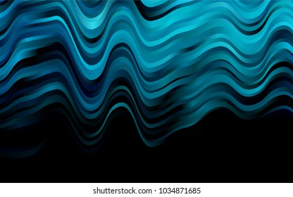 Dark BLUE vector pattern with bubble shapes. A completely new color illustration in marble style. A new texture for your  ad, booklets, leaflets.