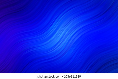 Dark BLUE vector pattern with bubble shapes. Shining crooked illustration in marble style. Marble style for your business design.