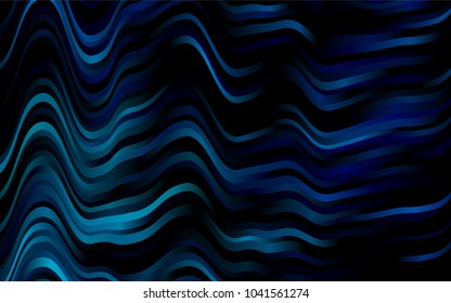 Dark BLUE vector pattern with bubble shapes. Creative illustration in halftone marble style with gradient. Marble design for your web site.