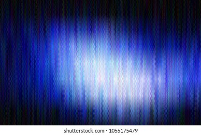 Dark BLUE vector pattern with bubble shapes. Creative illustration in halftone marble style with gradient. Marble style for your business design.