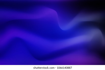 Dark BLUE vector pattern with bubble shapes. Shining crooked illustration in marble style. A new texture for your  ad, booklets, leaflets.
