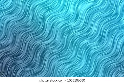 Dark BLUE vector pattern with bubble shapes. A vague circumflex abstract illustration with gradient. A new texture for your  ad, booklets, leaflets.