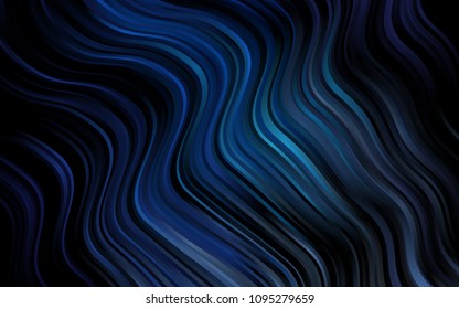 Dark BLUE vector pattern with bubble shapes. Brand-new colored illustration in marble style with gradient. The template for cell phone backgrounds.