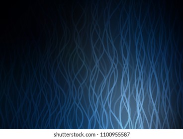 Dark BLUE vector pattern with bubble shapes. Geometric illustration in marble style with gradient.  A completely new marble design for your business.
