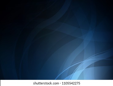 Dark BLUE vector pattern with bubble shapes. A sample with blurred bubble shapes. Brand new design for your ads, poster, banner.