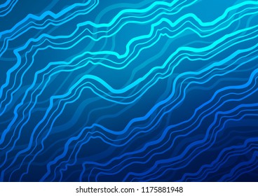 Dark BLUE vector pattern with bubble shapes. An elegant bright illustration with gradient. A new texture for your  ad, booklets, leaflets.