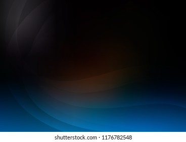 Dark BLUE vector pattern with bubble shapes. Colorful illustration in abstract marble style with gradient. Marble design for your web site.