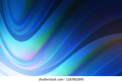 Dark BLUE vector pattern with bubble shapes. Colorful illustration in abstract marble style with gradient. The best blurred design for your business.