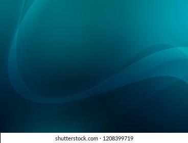 Dark BLUE vector pattern with bubble shapes. Blurred geometric sample with gradient bubbles.  Marble design for your web site.