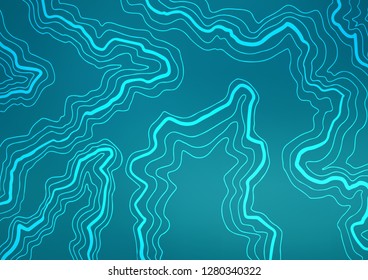 Dark BLUE vector pattern with bubble shapes. Colorful abstract illustration with gradient lines. Brand new design for your ads, poster, banner.