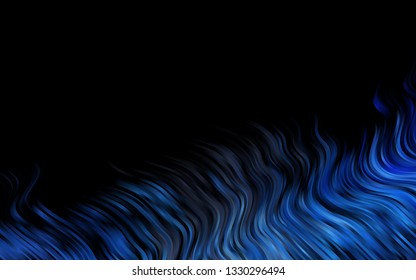 Dark BLUE vector pattern with bubble shapes. A completely new color illustration in marble style. Marble design for your web site.