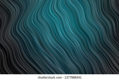 Dark BLUE vector pattern with bubble shapes. Shining illustration, which consist of blurred lines, circles. Brand new design for your ads, poster, banner.