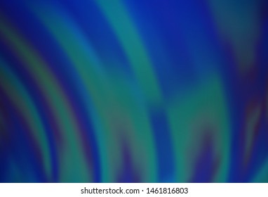 Dark BLUE vector pattern with bubble shapes. Geometric illustration in marble style with gradient.  A completely new template for your business design.