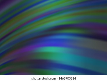 Dark BLUE vector pattern with bubble shapes. A completely new color illustration in marble style. The template for cell phone backgrounds.