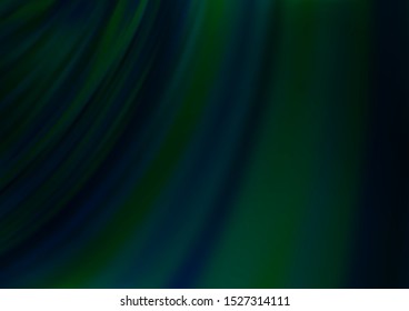 Dark BLUE vector pattern with bubble shapes. A completely new color illustration in marble style. The template for cell phone backgrounds.