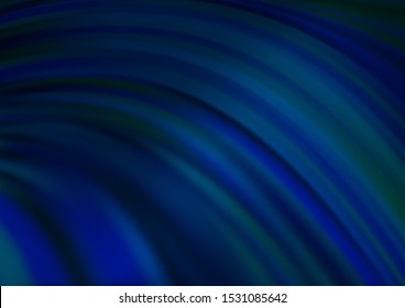 Dark BLUE vector pattern with bubble shapes. A sample with blurred bubble shapes. New composition for your brand book.