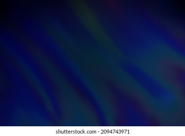 Dark BLUE vector pattern with bubble shapes. Shining illustration, which consist of blurred lines, circles. Textured wave pattern for backgrounds.