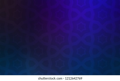 Dark BLUE vector pattern with christmas stars. Blurred decorative design in simple style with stars. Best design for your ad, poster, banner.