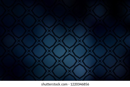 Dark BLUE vector pattern with christmas stars. Shining colored illustration with stars. Pattern for new year ad, booklets.