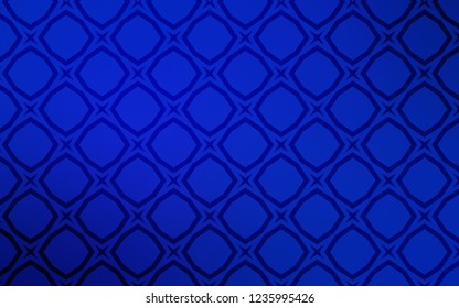 Dark BLUE vector pattern with christmas stars. Glitter abstract illustration with colored stars. Pattern for new year ad, booklets.