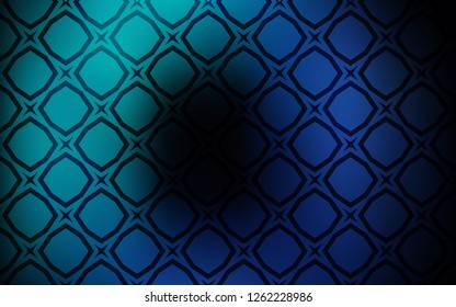 Dark BLUE vector pattern with christmas stars. Decorative illustration with stars on abstract template. Best design for your ad, poster, banner.