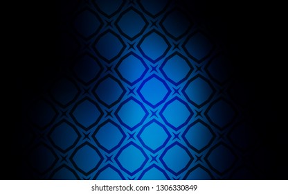 Dark BLUE vector pattern with christmas stars. Stars on blurred abstract background with gradient. Pattern for wrapping gifts.