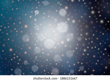 Dark BLUE vector pattern in Christmas style. Modern abstract Christmas mood shapes. Pattern for booklets, leaflets of education.