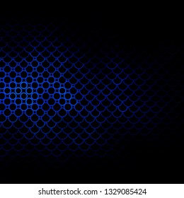 Dark BLUE vector pattern with circles. Colorful illustration with gradient dots in nature style. Design for your commercials.