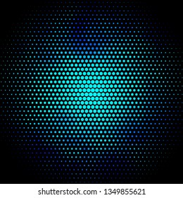 Dark BLUE vector pattern with circles. Abstract colorful disks on simple gradient background. Design for posters, banners.