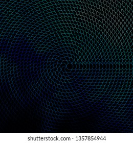 Dark BLUE vector pattern with circles. Illustration with set of shining colorful abstract spheres. Design for posters, banners.