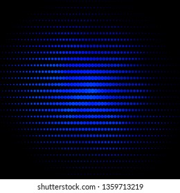 Dark BLUE vector pattern with circles. Modern abstract illustration with colorful circle shapes. Pattern for wallpapers, curtains.