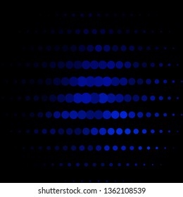 Dark BLUE vector pattern with circles. Abstract illustration with colorful spots in nature style. Design for your commercials.