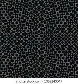 Dark BLUE vector pattern with circles. Abstract colorful disks on simple gradient background. New template for your brand book.