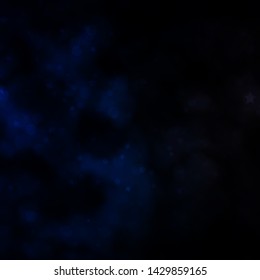 Dark BLUE vector pattern with circles, stars. Abstract illustration with colorful spots, stars. Design for textile, fabric, wallpapers.
