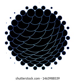 Dark BLUE vector pattern with circles. Abstract illustration with colorful spots in nature style. Design for posters, banners.