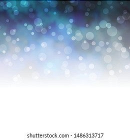 Dark BLUE vector pattern with circles. Colorful illustration with gradient dots in nature style. Pattern for websites, landing pages.