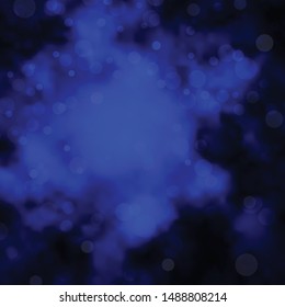 Dark BLUE vector pattern with circles. Abstract illustration with colorful spots in nature style. Pattern for wallpapers, curtains.