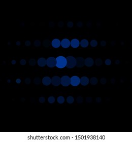 Dark BLUE vector pattern with circles. Abstract illustration with colorful spots in nature style. Pattern for websites, landing pages.