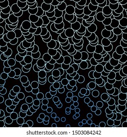 Dark BLUE vector pattern with circles. Glitter abstract illustration with colorful drops. Pattern for websites, landing pages.