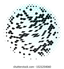 Dark BLUE vector pattern with circles. Modern abstract illustration with colorful circle shapes. Pattern for business ads.