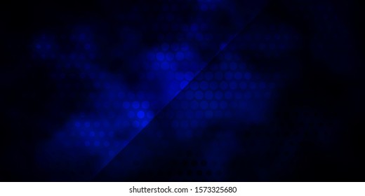 Dark BLUE vector pattern with circles. Abstract illustration with colorful spots in nature style. Design for posters, banners.