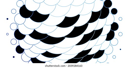 Dark BLUE vector pattern with circles. Abstract colorful disks on simple gradient background. Pattern for websites, landing pages.