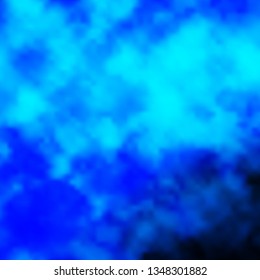 Dark BLUE vector pattern with clouds. Abstract illustration with colorful gradient clouds. Pattern for your commercials.
