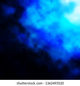 Dark BLUE vector pattern with clouds. Colorful illustration with abstract gradient clouds. Template for websites.