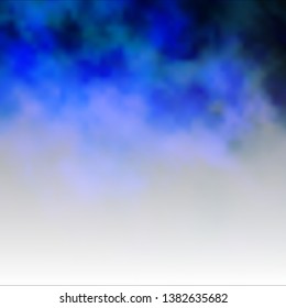 Dark BLUE vector pattern with clouds. Abstract colorful clouds on gradient illustration. Colorful pattern for appdesign.