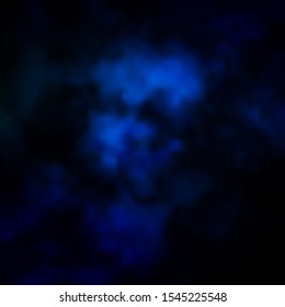 Dark BLUE vector pattern with clouds. Gradient illustration with colorful sky, clouds. Pattern for your booklets, leaflets.
