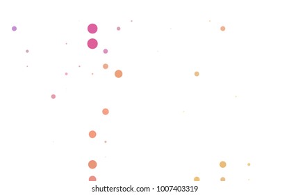 Dark BLUE vector pattern with colored spheres. Geometric sample of repeating circles on white background in halftone style.