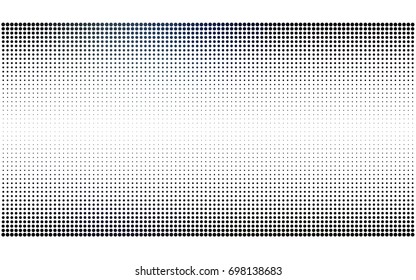 DARK BLUE vector pattern with colored spheres. Geometric sample of repeating circles on white background in halftone style.